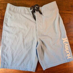 Hurley Board Shorts Boys Swimsuit Swim Suit Trunks Beach Gray Size 12/26
